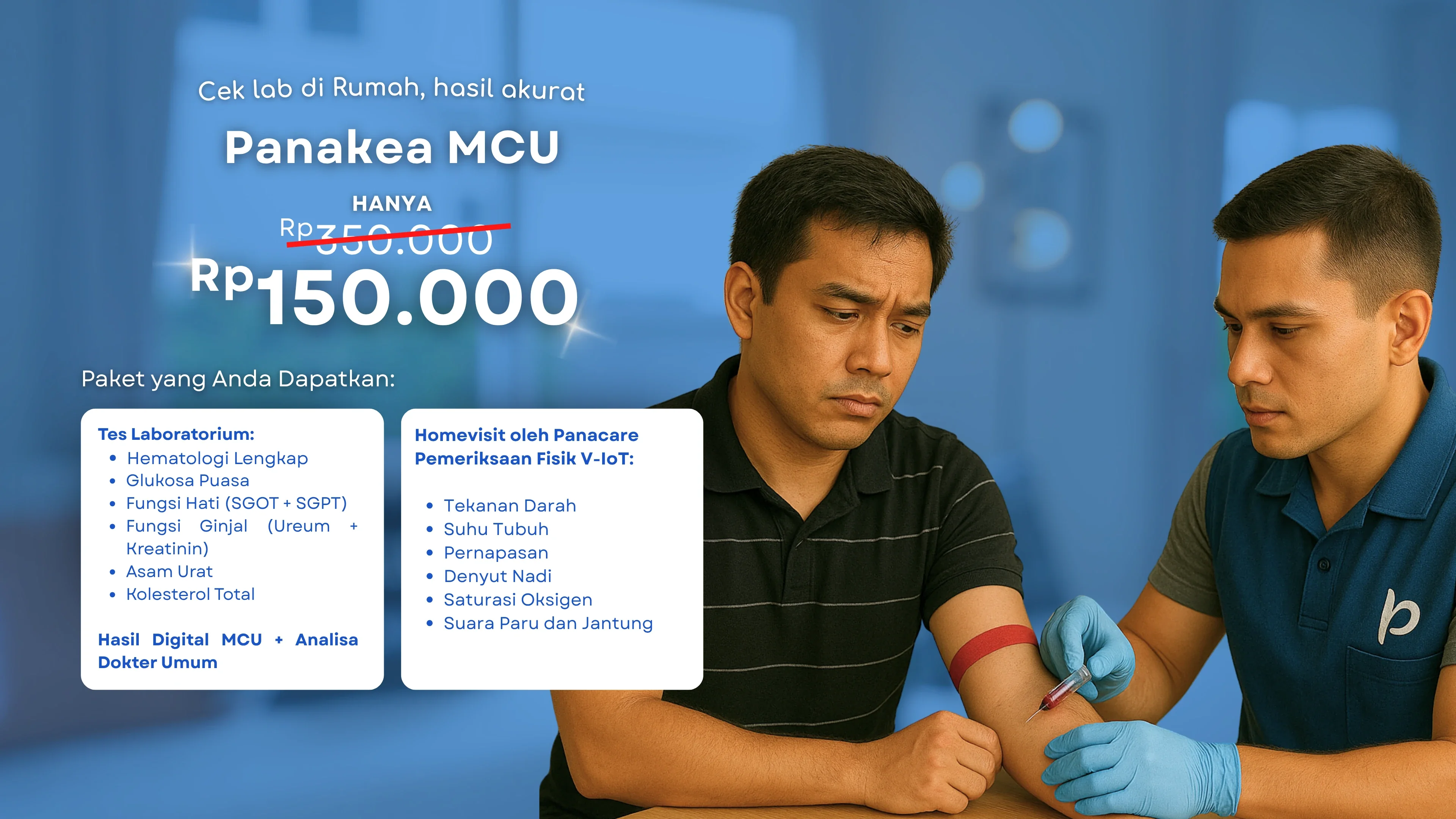 Layanan medical check-up Panakea Virtue di rumah