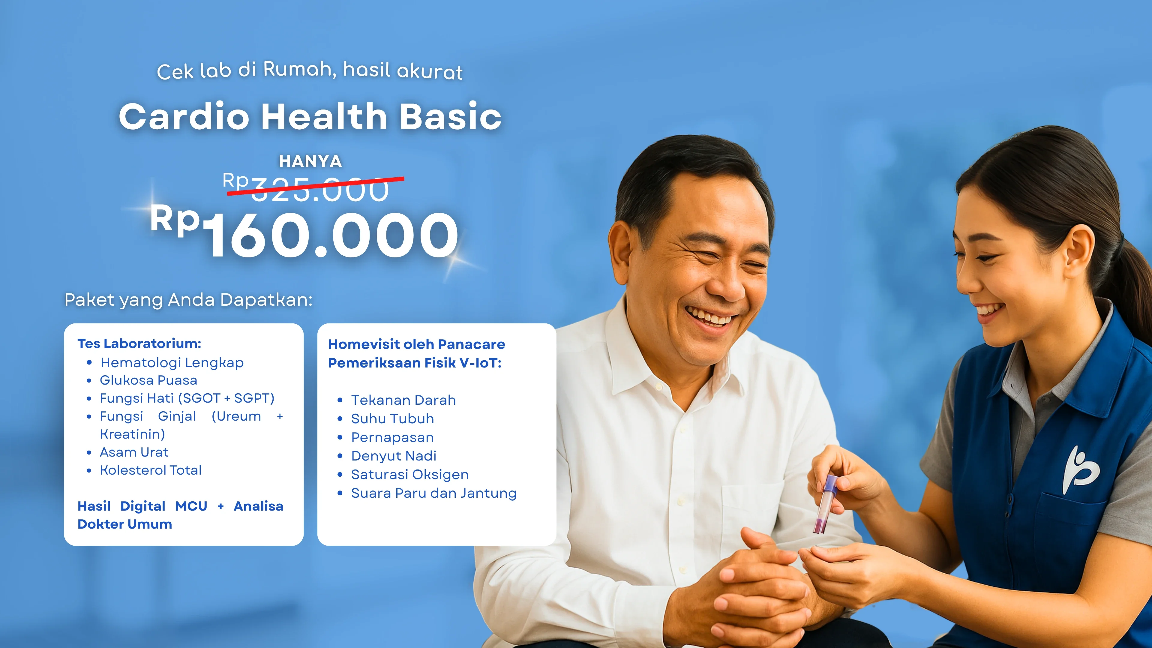 Tenaga medis profesional Panakea Virtue mengunjungi pasien